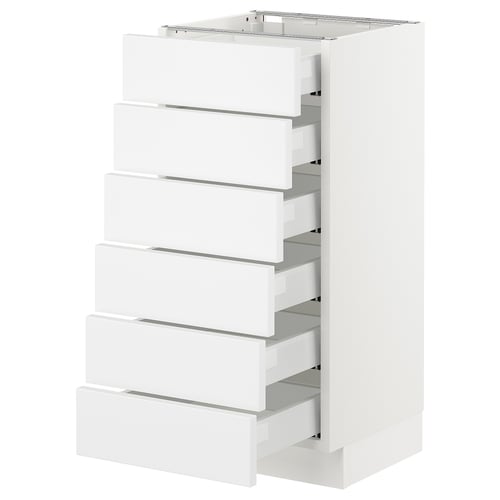 SEKTION kitchen cabinet with 6 drawers, modern design, full-extension runners.