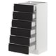 SEKTION / MAXIMERA Base cabinet 6 fronts/6 low drawers, white/Upplöv matt anthracite, 15x15x30 "