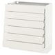 SEKTION white kitchen unit with 5 drawers, modern design