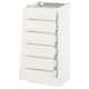 SEKTION kitchen storage unit in white with five drawers, sleek and modern design.