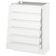 White SEKTION cabinet with 6 drawers, modern design.
