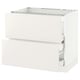 SEKTION white kitchen cabinet, sleek modern design, smooth drawers, sturdy frame.