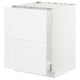SEKTION white kitchen cabinet, sleek modern design, sturdy frame, full-extension drawer.