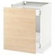 White SEKTION kitchen cabinet, light wood, drawer, modern design - ikea
