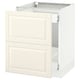 Off-white SEKTION kitchen cabinet with bevelled edges, modern design.