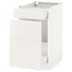 SEKTION white kitchen cabinet, sleek modern design with smooth drawer, sturdy frame, and clean lines.