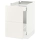 Ikea SEKTION white kitchen cabinet with drawers.