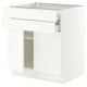 SEKTION / MAXIMERA Base cabinet w 2 doors/2 drawers, white/Aspudden matt white, 30x24x30 "
