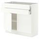 SEKTION / MAXIMERA Base cabinet w 2 doors/2 drawers, white/Aspudden matt white, 36x15x30 "