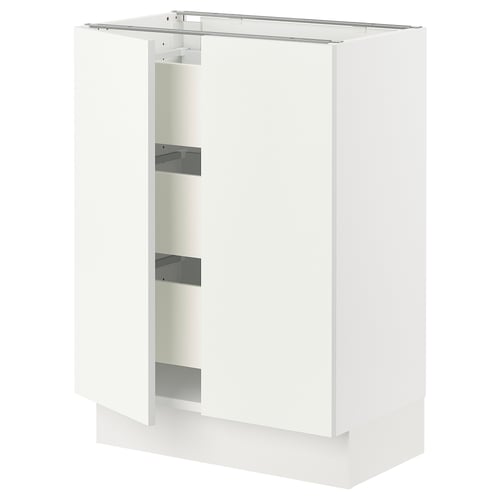Ikea SEKTION white kitchen cabinet, modern design with smooth doors & metal handles.