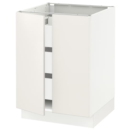 SEKTION white kitchen cabinet, modern design, smooth drawers, sturdy frame.