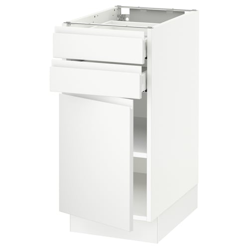 White SEKTION cabinet with adjustable shelves and soft-close door. This version retains the key details while staying within the character limit.