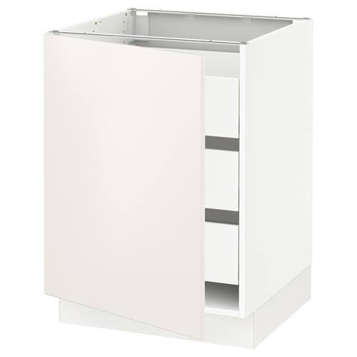 Ikea SEKTION white kitchen cabinet, modern minimalist design.