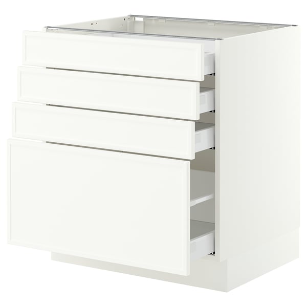 SEKTION / MAXIMERA Base cabinet with 4 drawers, white/Aspudden matt white, 30x24x30 "