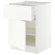 SEKTION / MAXIMERA Base cabinet with drawer/door, white/Aspudden matt white, 24x24x30 "