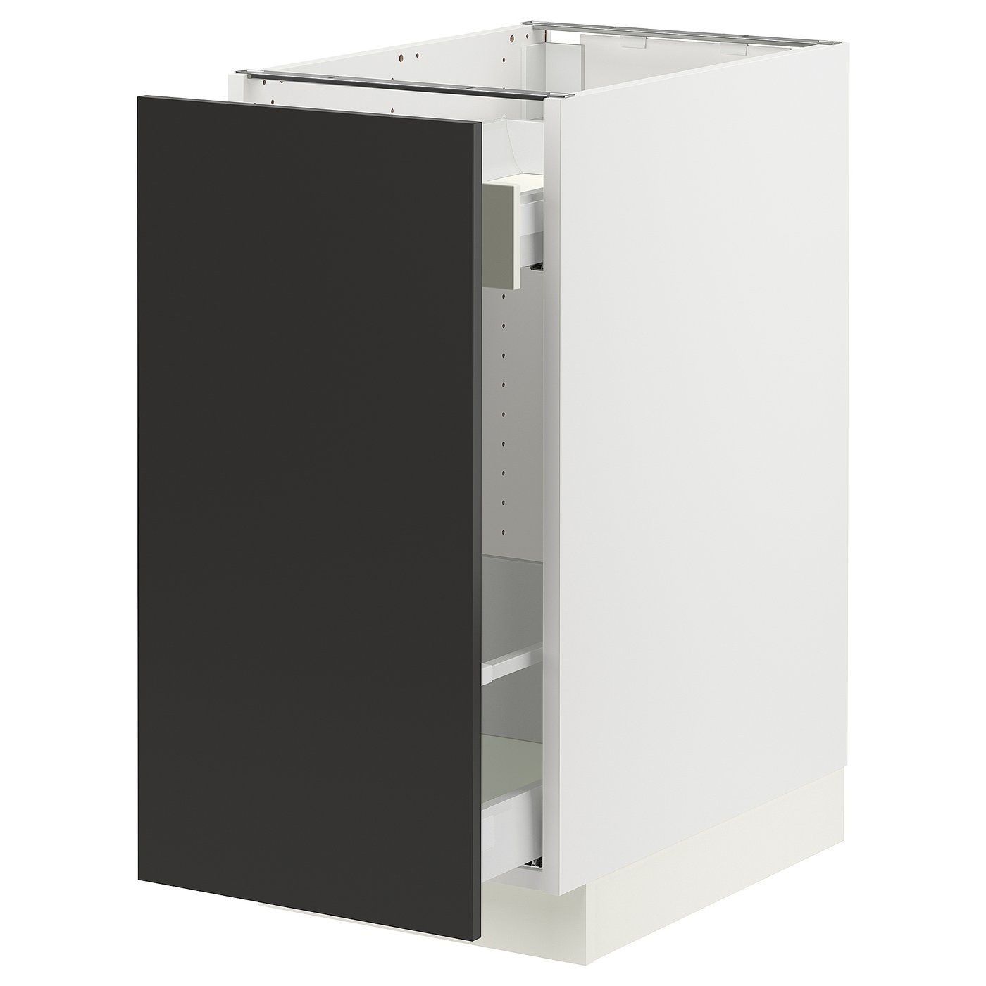 SEKTION / MAXIMERA base cabinet with pull-out storage, white