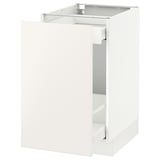 SEKTION / MAXIMERA Base cabinet with pull-out storage, white/Veddinge white, 18x24x30 "