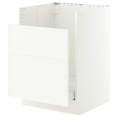 SEKTION / MAXIMERA Base cb f HAVSEN snk/recyc/2 fr, white/Aspudden matt white, 24x24x30 "