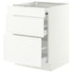 SEKTION / MAXIMERA Bc w pull-out work surface/2drw, white/Aspudden matt white, 24x24x30 "