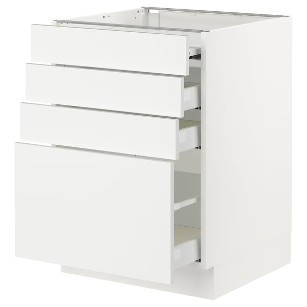 SEKTION / MAXIMERA Bc w pull-out work surface/3drw, white/Ringhult white, 24x24x30 "