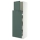 SEKTION / MAXIMERA Hc w p-o func 1dr/4drw, white/Aspudden dark gray-green, 24x24x80 "