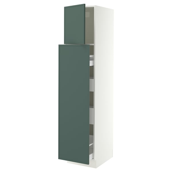 SEKTION / MAXIMERA Hc w p-o func 1dr/4drw, white/Aspudden dark gray-green, 18x24x80 "