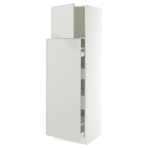 SEKTION / MAXIMERA Hc w p-o func 1dr/4drw, white/Aspudden light gray, 24x24x80 "