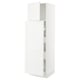 SEKTION / MAXIMERA Hc w p-o func 1dr/4drw, white/Axstad matt white, 24x24x80 "