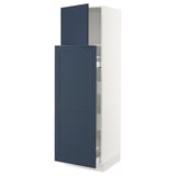 SEKTION / MAXIMERA Hc w p-o func 1dr/4drw, white Axstad/matte blue, 24x24x80 "
