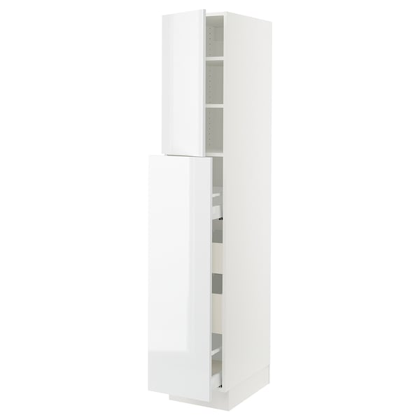 SEKTION / MAXIMERA Hc w p-o func 1dr/4drw, white/Ringhult white, 15x24x80 "
