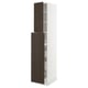 SEKTION / MAXIMERA Hc w p-o func 1dr/4drw, white/Sinarp brown, 15x24x80 "