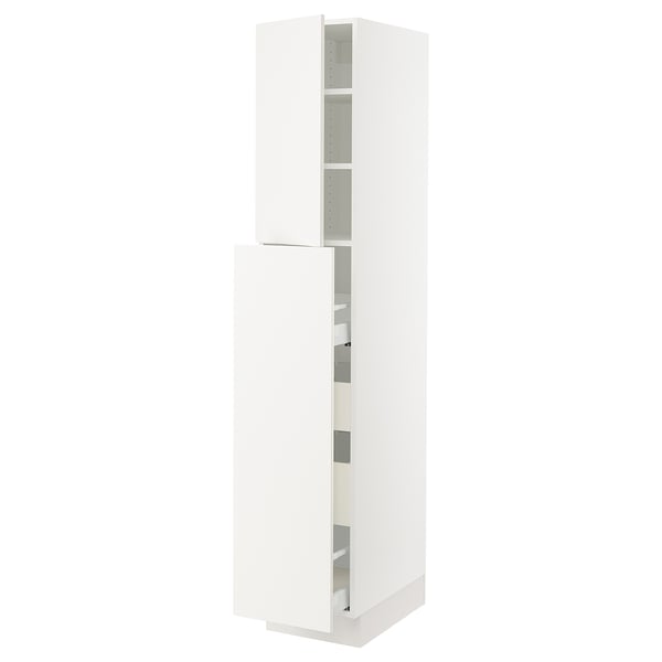 SEKTION / MAXIMERA Hc w p-o func 1dr/4drw, white/Veddinge white, 15x24x80 "
