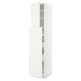 SEKTION / MAXIMERA Hc w p-o func 4drw/1dr/2shlv, white/Axstad matt white, 18x24x90 "