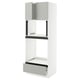 Option: SEKTION / MAXIMERA Hi cb f oven/micro w drawer/2 doors, white/Havstorp light gray, 30x24x80 "