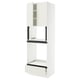SEKTION / MAXIMERA Hi cb f oven/micro w drawer/2 doors, white/Veddinge white, 30x24x90 "