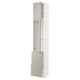 SEKTION / MAXIMERA Hi cb w glass dr/2 drawers/1 door, white/Stensund beige, 15x15x90 "