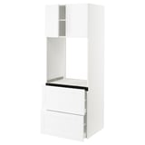 SEKTION / MAXIMERA High cab f oven+2 drawers/2 doors, white/Axstad matt white, 30x24x80 "