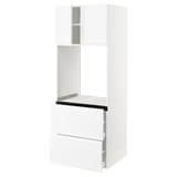 SEKTION / MAXIMERA High cab f oven+2 drawers/2 doors, white/Voxtorp matt white, 30x24x80 "