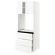 SEKTION / MAXIMERA High cab f oven w 3 drawers/2 doors, white/Voxtorp matt white, 30x24x80 "