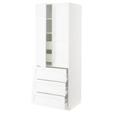SEKTION / MAXIMERA High cab w 2 drs/3 fronts/5 drawers, white Enköping/white wood effect, 30x24x80 "