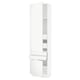 SEKTION / MAXIMERA High cab w 2drs/2 fronts/4 drawers, white/Voxtorp matt white, 24x15x90 "
