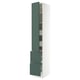 SEKTION / MAXIMERA High cab w door/2 fronts/4 drawers, white/Aspudden dark gray-green, 15x24x90 "