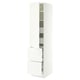 SEKTION / MAXIMERA High cab w door/2 fronts/4 drawers, white/Aspudden matt white, 18x24x80 "