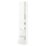 SEKTION / MAXIMERA High cab w door/2 fronts/4 drawers, white/Ringhult white, 15x15x90 "