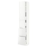 SEKTION / MAXIMERA High cab w door/2 fronts/4 drawers, white/Ringhult white, 15x15x80 "