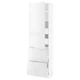 SEKTION / MAXIMERA High cab w door/2 fronts/4 drawers, white/Ringhult white, 24x15x80 "