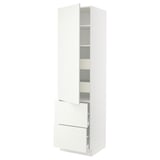 SEKTION / MAXIMERA High cab w door/2 fronts/4 drawers, white/Vallstena white, 24x24x90 "