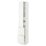 SEKTION / MAXIMERA High cab w door/2 fronts/4 drawers, white/Vallstena white, 15x15x80 "