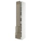 SEKTION / MAXIMERA High cab w door/2 fronts/4 drawers, white/Voxtorp high-gloss dark grey-brown, 15x24x90 "