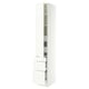 SEKTION / MAXIMERA High cab w door/3 fronts/5 drawers, white/Aspudden matt white, 15x24x90 "
